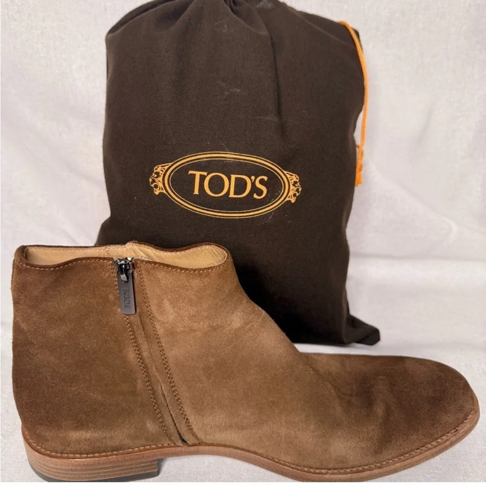 Tod's Brown Suede Men's Boots - Picture 4 of 8